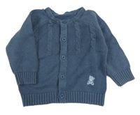 Tmavomodrý vzorovaný prepínaci sveter Nutmeg