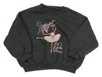 Tmavošedá mikina s baletkou Matalan