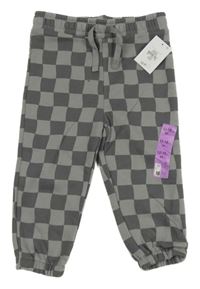 Nové - Šedé kostkované tepláky Primark