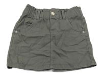 Sivá rifľová sukňa s vreckami H&M