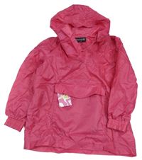 Nové - ružová šušťáková vetrovka s kapucňou