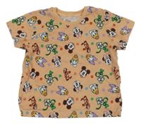 Meruňkové vzorované tričko s Minnie a kamarády Primark