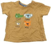 Piesková é tričko so zvířaty Ergee