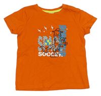 Oranžové tričko s robotom Papagino