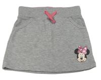 Sivá tepláková sukňa s Minnie C&A