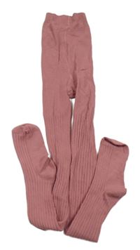 Staroružové rebrované pančuchy PRIMARK