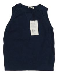 Nové - Tmavomodrá svetrová vesta Name it