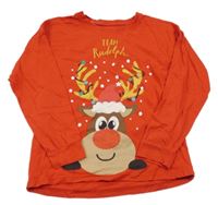 Červené triko se sobem Peacocks