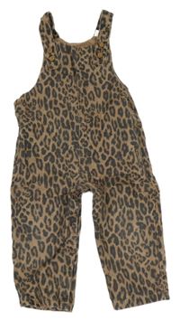 Béžovo-šedé laclové rifle s leopardím vzorem Next