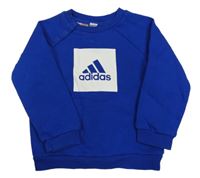 Tmavomodrá mikina s logem Adidas