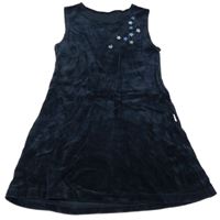 Tmavomodré zamatové šaty s hviezdami Jako-o