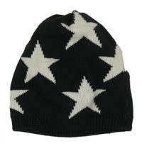 Čierno-biela čapica s hviezdami C&A
