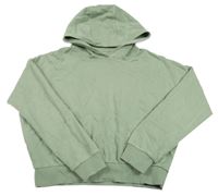 Svetlozelená crop mikina s kapucňou F&F