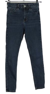 Dámské tmavomodré skinny rifle Topshop 