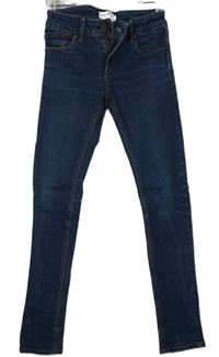 Dámské tmavomodré skinny rifle Topshop vel. 28/32