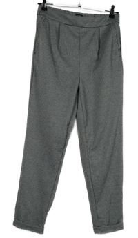 Dámské černo-bílé vzorované kalhoty F&F