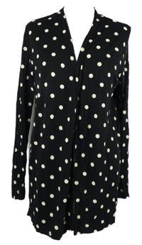 Dámský černo-bílý puntíkovaný cardigán H&M