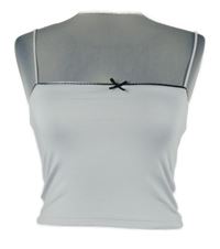 Dámsky biely crop top