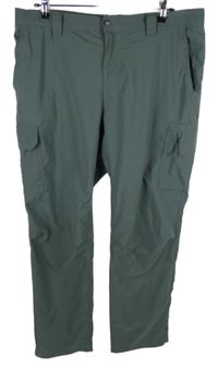 Pánské tmavošedé šusťákové outdoorové kalhoty s kapsami Columbia vel. 38/32
