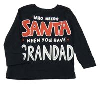 Čierne tričko s nápisom Nutmeg