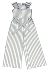 Modro-biely pruhovaný overal s volány C&A