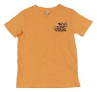 Oranžové tričko s dinosaury Dopodopo