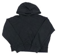 Čierna crop mikina s kapucňou F&F