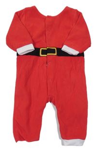 Červený fleecový overal - Santa H&M