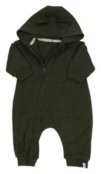 Khaki tepláková kombinéza s kapucí George