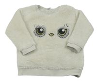 Smetanová chlupatá mikina - Hedvika H&M