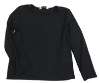 Černé žebrované triko Primark