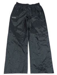 Černé šusťákové voděodolné kalhoty Regatta