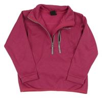 Fuchsiová thermo mikina so stojačikom