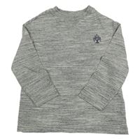 Šedé žíhané triko s robotem M&S