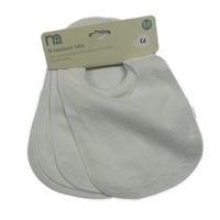 Nové - 4x bílý froté bryndák Mothercare