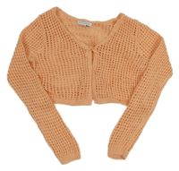 Korálové perforované svetrové propínací bolérko Primark