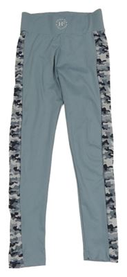 Šedo-army športové legíny Holyfield