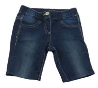 Tmavomodré riflové kraťasy Benetton