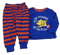 Modro-pruhované fleecové pyžamo s tygrem Primark