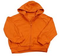 Oranžová propínací mikina s kapucí George