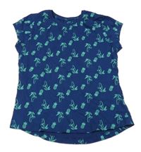 Tmavomodré tričko s ananásmi Pepperts