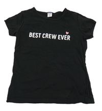 Čierne tričko s nápisom Dopodopo