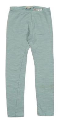 Světlezeleno-biele melírované legíny H&M