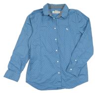 Modro-bílá puntíkatá košile H&M