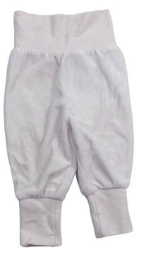 Svělerůžové zamatové nohavice zn. H&M