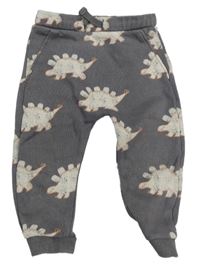 Šedé tepláky s dinosaury M&S
