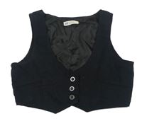 Čierna plátenná vesta H&M