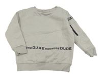 Béžová mikina s nápismi George