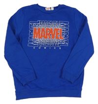 Kobaltově modrá mikina s logom Marvel