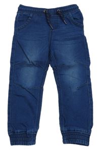 Tmavomodré teplákové cuff rifle Lupilu